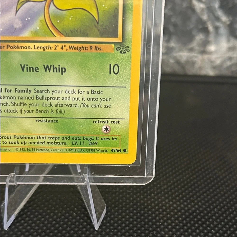 Pokemon 49/64 Bellsprout 1999 Vintage card‎ from the Jungle Set. Mint/Near Mint